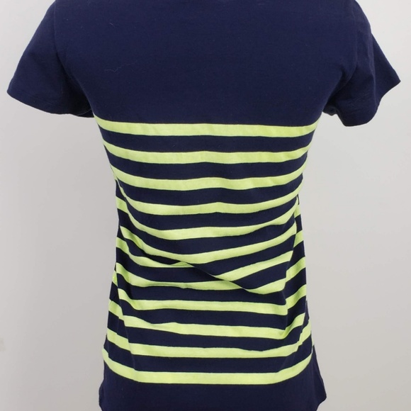 Gap Top size XS Blue Stripe Short Sleeve - Picture 4 of 7